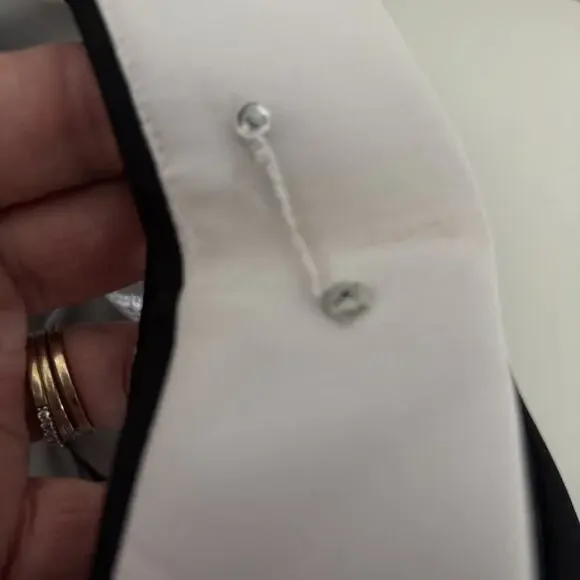 Calvin Klein Sleeveless Full Zip Back Sheath Dress Black White Size 10 Cocktail - Picture 11 of 11